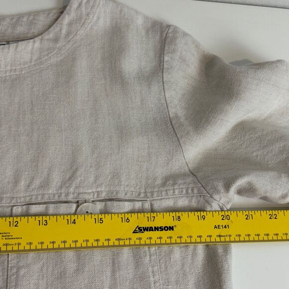 VTG Jacobson’s Natural Linen Boxy Top S - Picture 5 of 7